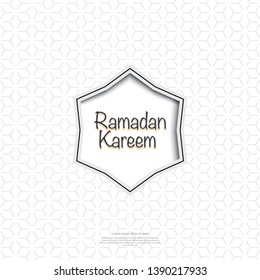 Ramadan kareem background. Religion muslim celebration. Islamic greeting card template. modern and trendy design