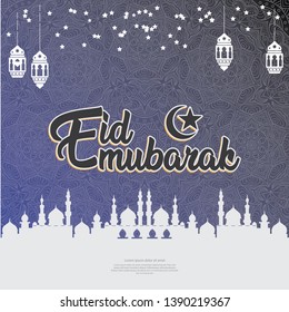 Ramadan kareem background. Religion muslim celebration. Islamic greeting card template. modern and trendy design