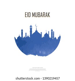 Ramadan kareem background. Religion muslim celebration. Islamic greeting card template. modern and trendy design
