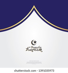Ramadan kareem background. Religion muslim celebration. Islamic greeting card template. modern and trendy design