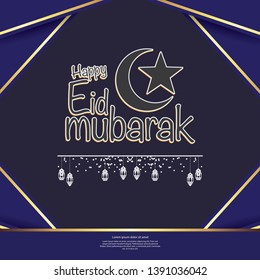 Ramadan kareem background. Religion muslim celebration. Islamic greeting card template. modern and trendy design
