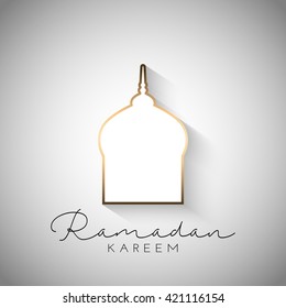 Fondo Ramadan Kareem con diseño simplista