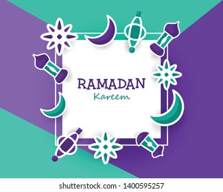 Ramadan Kareem Background Style. Islamic Vector Ilustrasion