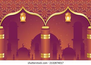Ramadan Kareem Hintergrund Islamischer Stil
