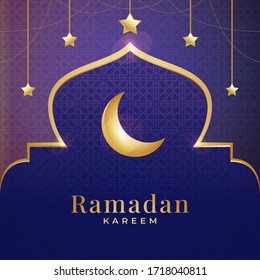 diseño de plantilla de fondo ramadan kareem