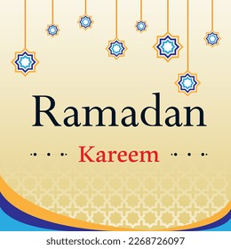 Ramadan kareem background template. Islamic background. Vector illustration.