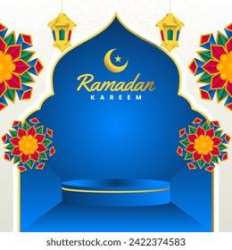 ramadan kareem background that is suitable for welcoming the month of ramadan