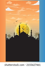 Ramadan Kareem background vector 2022