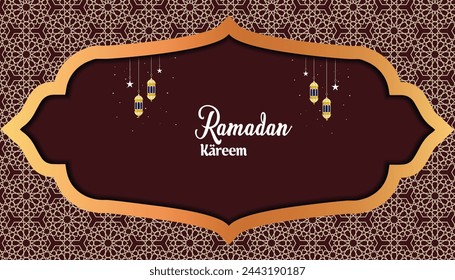 Ramadan Kareem background vector design  