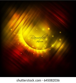 Ramadan kareem background vector design , Eid mubarak .