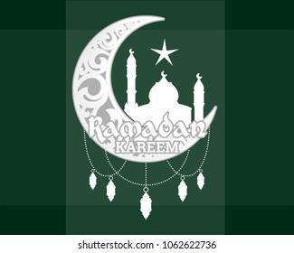Ramadan kareem background vector illustration.