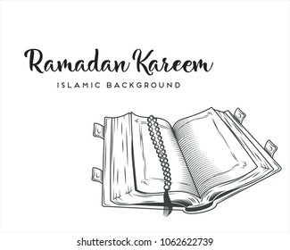 Ramadan kareem background vector illustration.