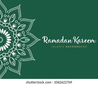 Ramadan kareem background vector illustration.
