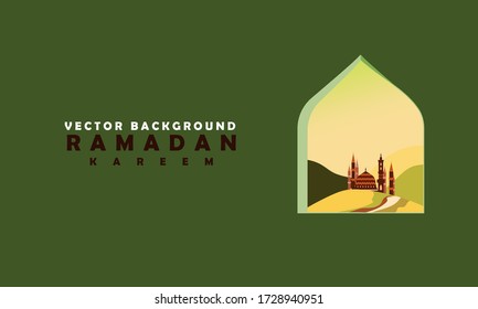 Ramadan kareem background. Vector illustration for cards, posters and banners