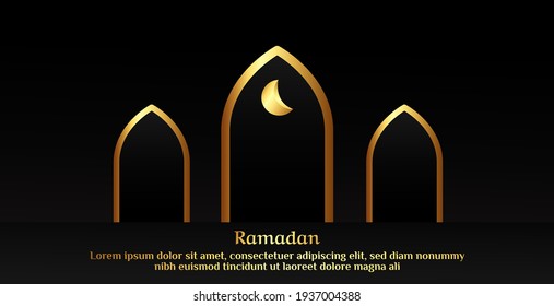 Ramadan Kareem Hintergrund Vektorgrafik.