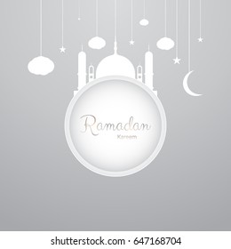 Ramadan Kareem Background. Vector Illustration