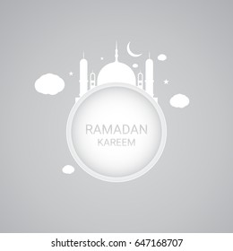 Ramadan Kareem Background. Vector Illustration