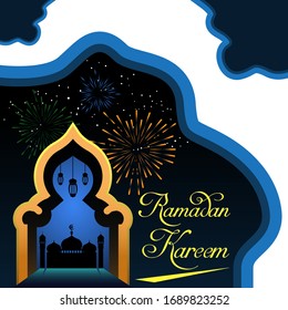 Ramadan Kareem Background. Wallpaper. Vector