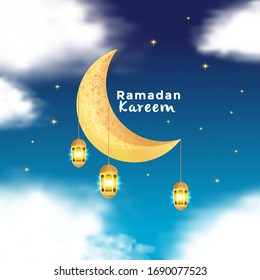 ramadan kareem background,fit for web banner,poster and others 