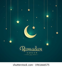 ramadan kareem banner background design illustration