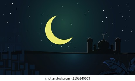 Ramadan Kareem banner background design for illustration