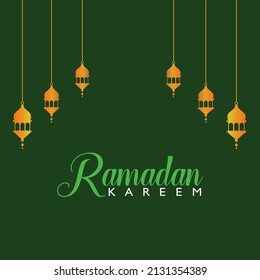 Ramadan kareem banner background design Vector.