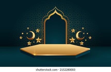 ramadan kareem banner background design illustration