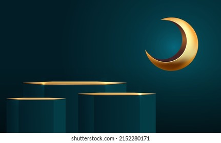 ramadan kareem banner background design illustration