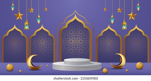 ilustración de diseño de fondo de banners de ramadan kareem