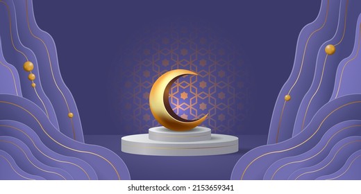 Rmadan Kareem Banner-Hintergrund, Design-Illustration