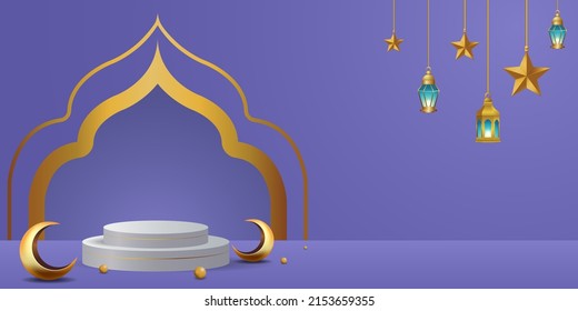 ilustración de diseño de fondo de banners de ramadan kareem