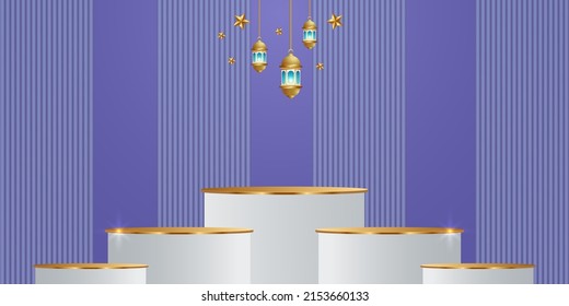 ramadan kareem banner background design illustration