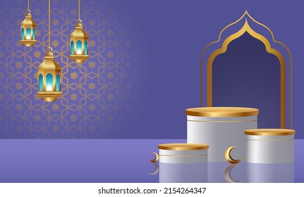  ramadan kareem banner background design illustration