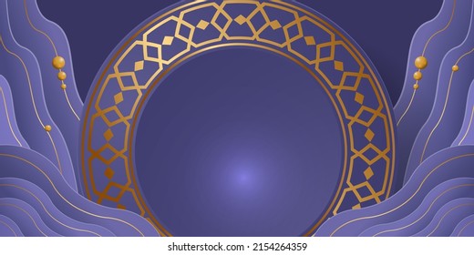  ramadan kareem banner background design illustration