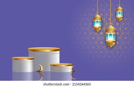 ramadan kareem banner background design illustration