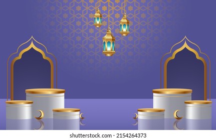  ramadan kareem banner background design illustration