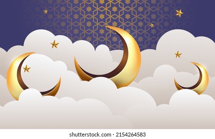  Rmadan Kareem Banner-Hintergrund, Design-Illustration