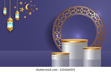  Rmadan Kareem Banner-Hintergrund, Design-Illustration
