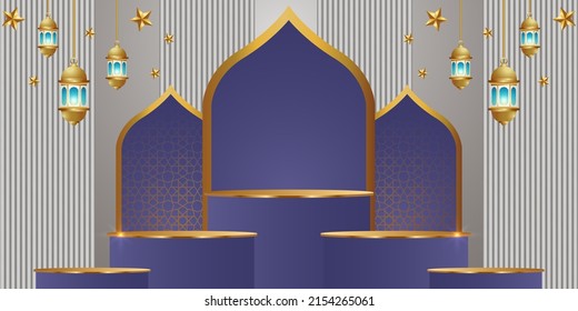  Rmadan Kareem Banner-Hintergrund, Design-Illustration