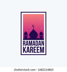 Ramadan kareem banner design template