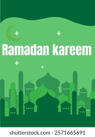 Ramadan kareem. Ramadan Kareem banner. Ramadan kareem greeting card. Islamic background design with Arabic lanterns and ornaments. - arabic accents: Ramadan kareem