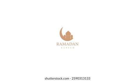  Ramadan Kareem Banner with Islamic Decorations and Crescent Moon for Festive and Spiritual Designs Banner