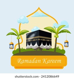 Ramadan kareem banner template background