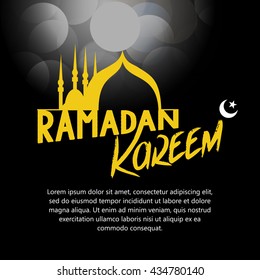 Ramadan Kareem beautiful flyer design.