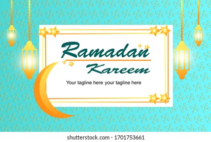Ramadan Kareem beautiful greeting card template for menu, invitation, poster, banner, card for the celebration of Muslim festival, sale.