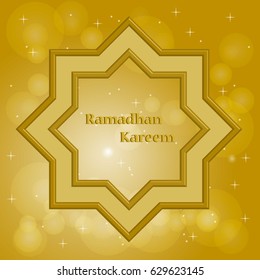 Ramadan Kareem beautiful greeting card with arabic calligraphy, template for menu, invitation, poster, banner, card for the celebration of Muslim community festival