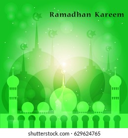 Ramadan Kareem beautiful greeting card with arabic calligraphy, template for menu, invitation, poster, banner, card for the celebration of Muslim community festival