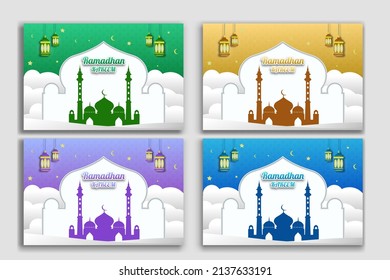 ramadan kareem: beautiful ramdan theme design complemented by mandala ornaments for banners, backdrops and box designs