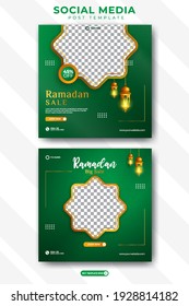 Ramadan Kareem Big Sale Bundle Social Media Post Template