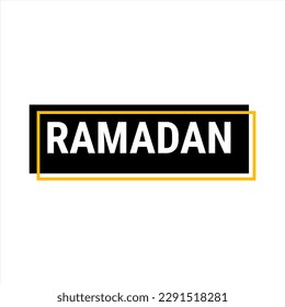 Cartel de Ramadan Kareem Black Vector con tipografía lunar y árabe